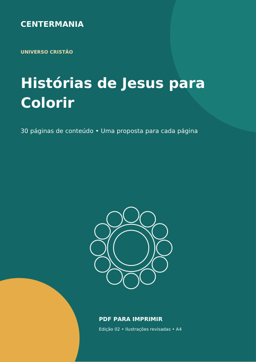 Capa de Histórias de Jesus para Colorir