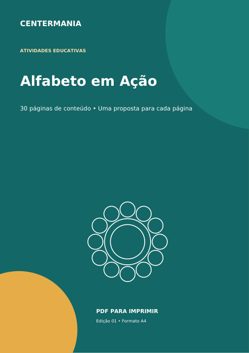 Capa de Alfabeto em Ação