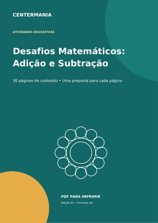 Capa de Desafios Matemáticos: Adição e Subtração