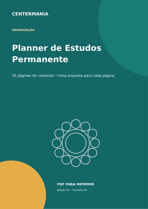 Capa de Planner de Estudos Permanente