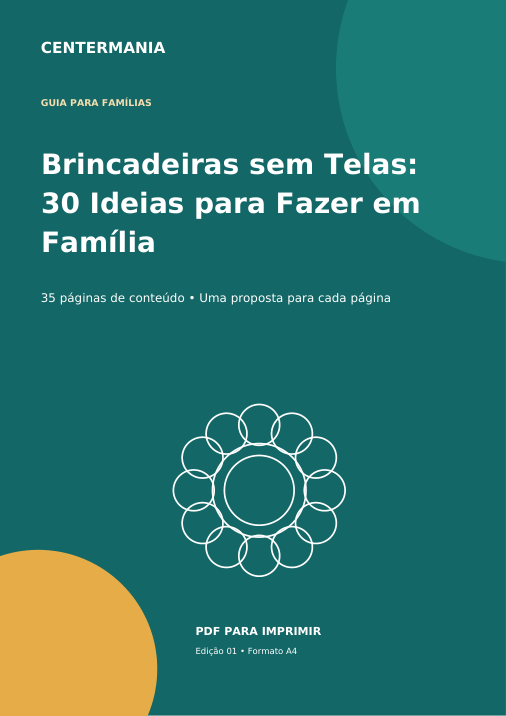 Capa de Brincadeiras sem Telas: 30 Ideias para Fazer em Família